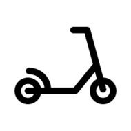 Micro-scooter icon vector illustration eps10 on white background