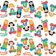 Pajama party Seamless background pattern