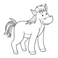 Coloring book (horse)