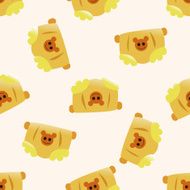 Baby clothes cartoon seamless pattern background N5