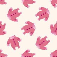 Baby clothes cartoon seamless pattern background N6