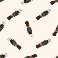 Toy Soldiers cartoon seamless pattern background N5