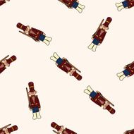 Toy Soldiers cartoon seamless pattern background N8