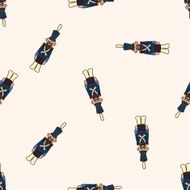 Toy Soldiers cartoon seamless pattern background N9