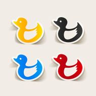 realistic design element duck N11