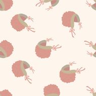 baby hat cartoon seamless pattern background N4