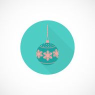 Christmas toy flat icon