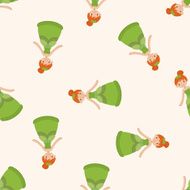 Royal theme princess cartoon seamless pattern background N14