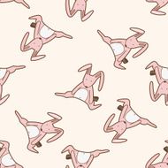 baby doll cartoon seamless pattern background N4