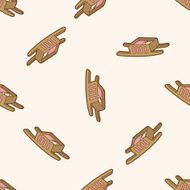 baby bed cartoon seamless pattern background N4