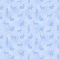 blue enchanted lapins pattern