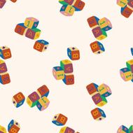 baby toy cartoon seamless pattern background N22