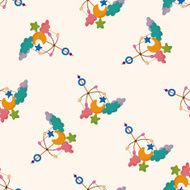 baby hanging cartoon seamless pattern background N4