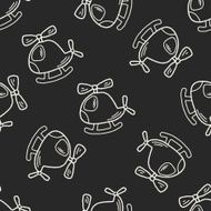 Doodle Helicopters seamless pattern background