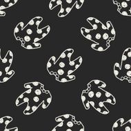 Doodle Baby Aprons seamless pattern background N3