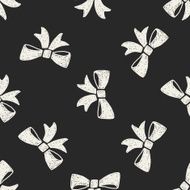 Doodle Bow seamless pattern background