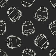 Doodle Baby Aprons seamless pattern background N4