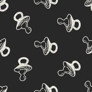 Doodle Nipple seamless pattern background