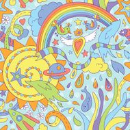 Fantasy world pattern