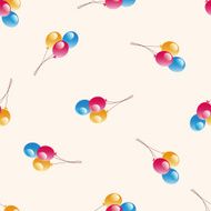 playground ballon cartoon seamless pattern background