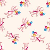 playground welcome ballon cartoon seamless pattern background