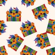 playground facilities cartoon seamless pattern background N2