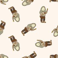 The Little Match Girl cartoon seamless pattern background