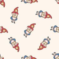 fairytale princess cartoon seamless pattern background N22