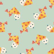 baby flat icon eps10 seamless pattern background