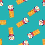 Height scale flat icon eps10 seamless pattern background