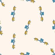 seesaw cartoon seamless pattern background