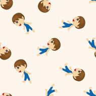 kid cartoon seamless pattern background N3