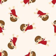 kid cartoon seamless pattern background N4