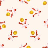 baby hanging cartoon seamless pattern background N5