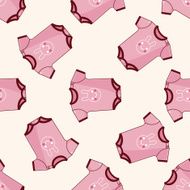 Baby clothes cartoon seamless pattern background N10