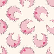 Baby bib cartoon seamless pattern background N9