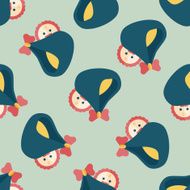 baby flat icon eps10 seamless pattern background N3