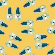 baby booties flat icon eps10 seamless pattern background