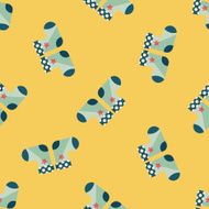 baby stocking flat icon eps10 seamless pattern background