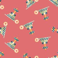 Pyramid toy flat icon eps10 seamless pattern background