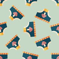 diaper flat icon eps10 seamless pattern background