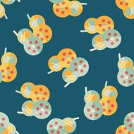 walkie flat icon eps10 seamless pattern background