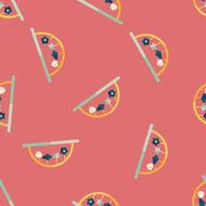 Baby crib hanging toy flat icon eps10 seamless pattern background