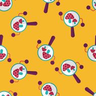 baby rattle flat icon eps10 seamless pattern background N4
