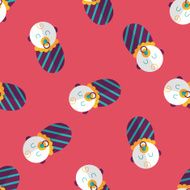 baby flat icon eps10 seamless pattern background N4