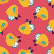 baby flat icon eps10 seamless pattern background N5