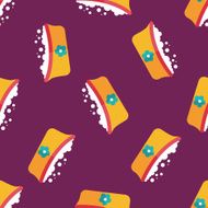 baby bath flat icon eps10 seamless pattern background