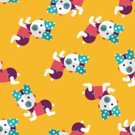 baby rattle flat icon eps10 seamless pattern background N7