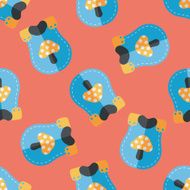 baby bib flat icon EPS 10 seamless pattern background N4