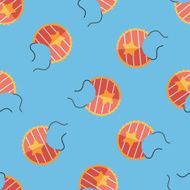 baby bib flat icon eps10 seamless pattern background